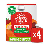 Piccolo Organic Red &amp;amp; Go Smoothie Multipack 6 Months+ 4 x