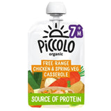 Piccolo Organic Spring Vegetables &amp;amp; Chicken Casserole Pouch 7 mths+   130g