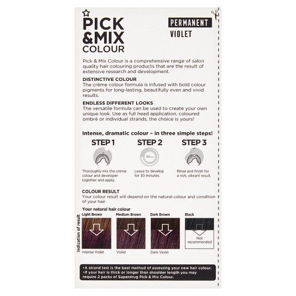 Pick &amp;amp; Mix Permanent Hair Dye Violet