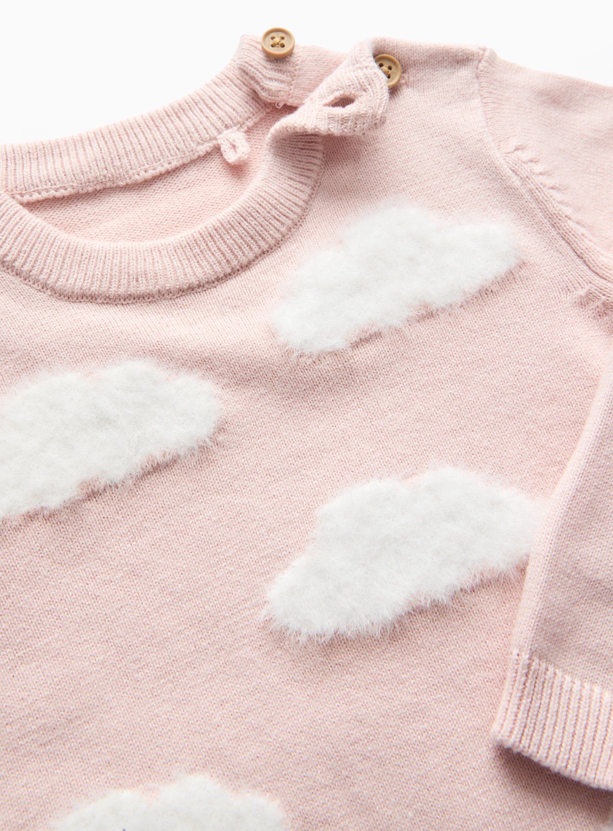 Pink Cloud Knitted Jumper &amp;amp; Leggings Set Up to 3 mths