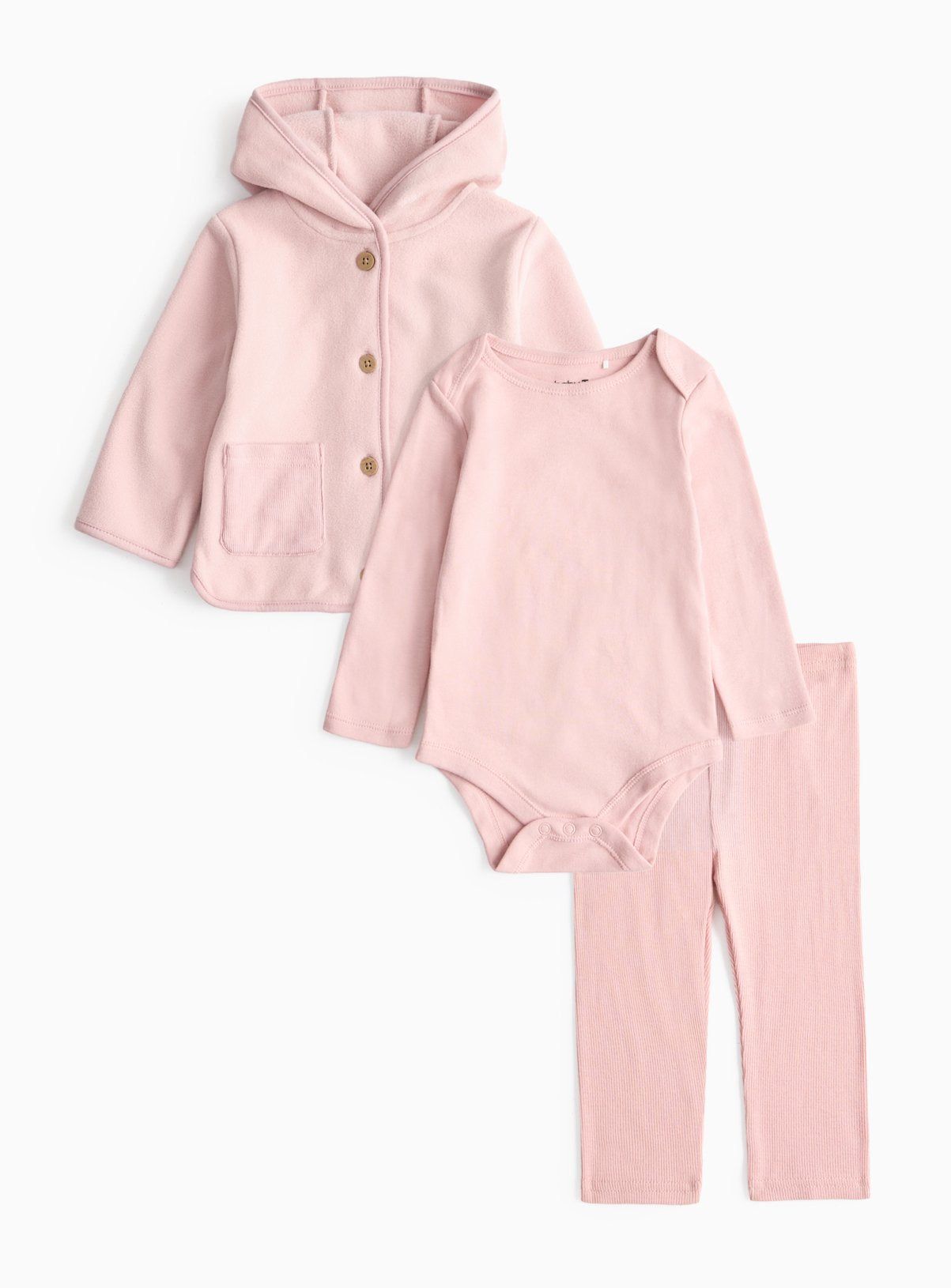 Pink Jacket &amp;amp; Leggings 3 Piece Set 9-12 months