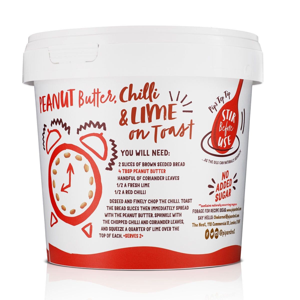 Pip &amp;amp; Nut Crunchy Peanut Butter, 1kg