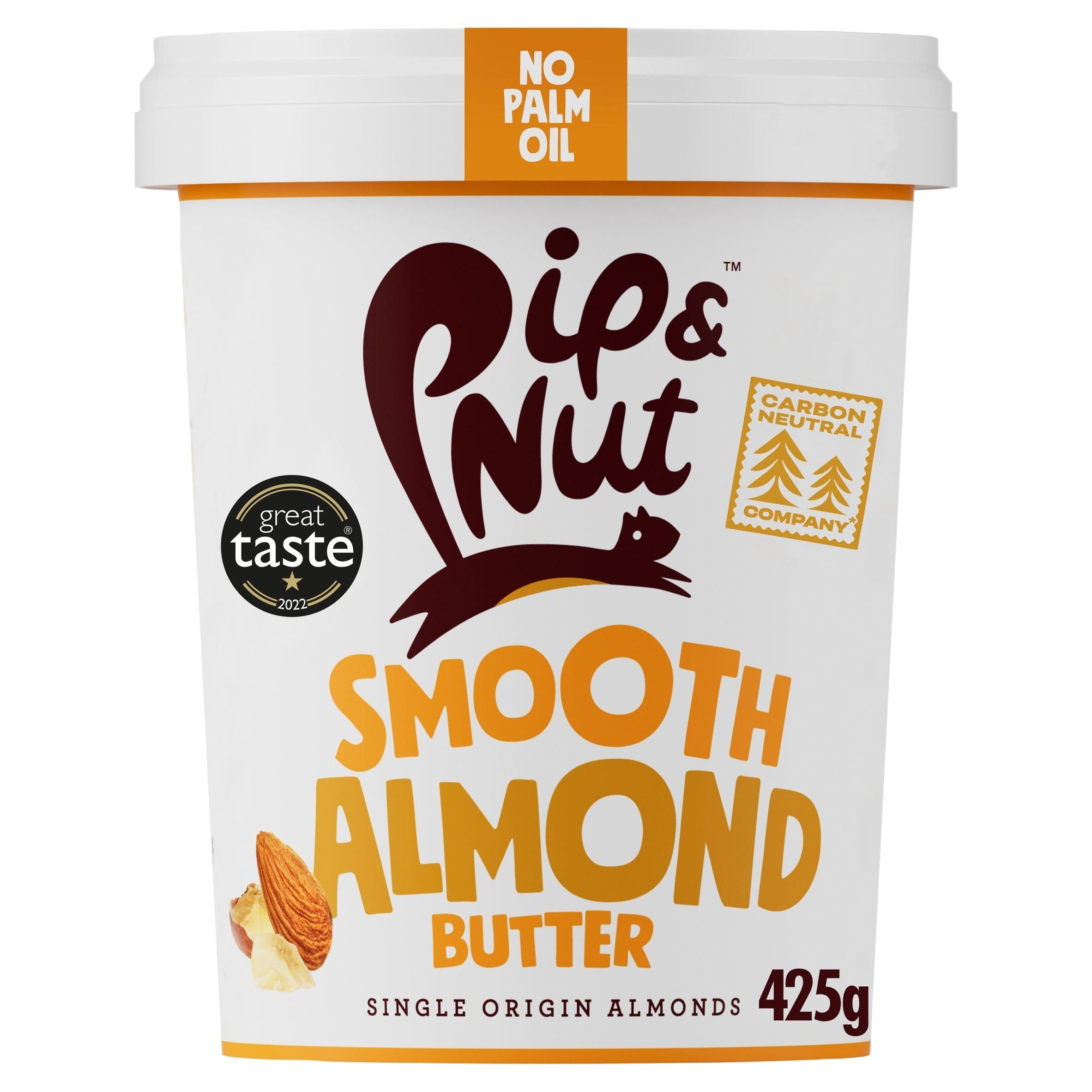 Pip &amp;amp; Nut Smooth Almond Butter 425g