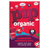 Pip Organic Blackcurrant Raspberry &amp;amp; Apple Juice with Spring Water Cartons   4 x 180ml