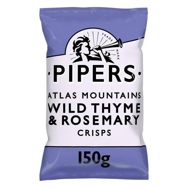 Pipers Atlas Mountains Wild Thyme &amp;amp; Rosemary Sharing Crisps 150g