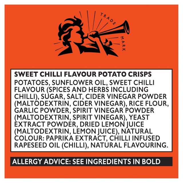 Pipers Biggleswade Sweet Chilli Sharing Bag Crisps   150g
