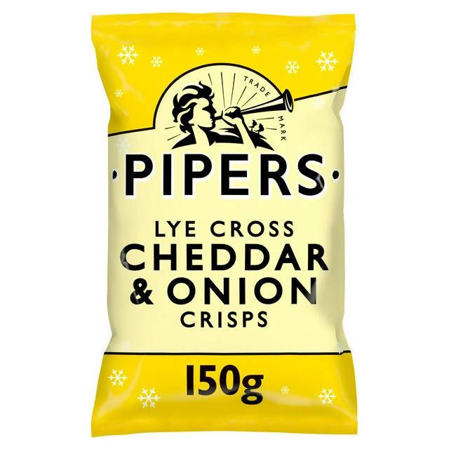 Pipers Lye Cross Cheddar &amp;amp; Onion Sharing Crisps 150g