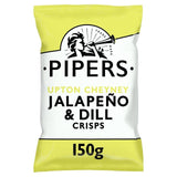 Pipers Upton Cheyney Jalapeno &amp;amp; Dill Sharing Bag Crisps   150g