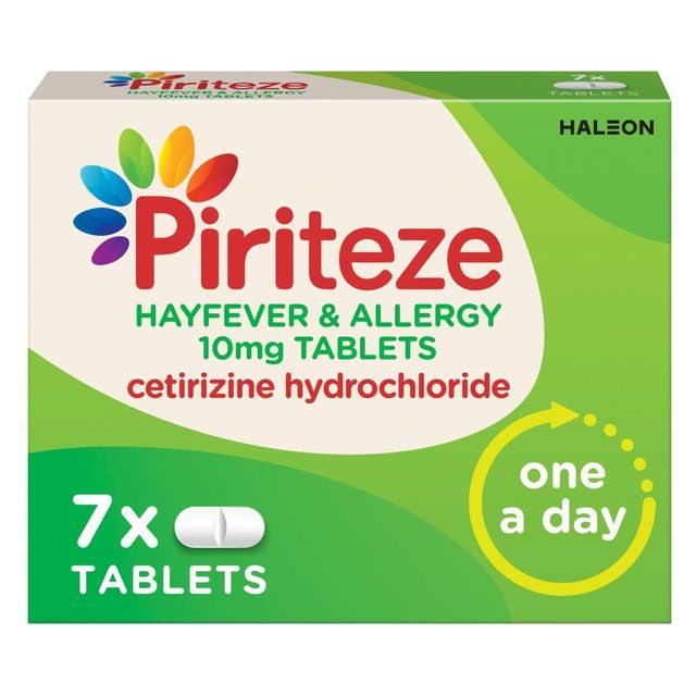Piriteze Hayfever &amp;amp; Allergy Relief Antihistamine Cetirizine   7 per pack