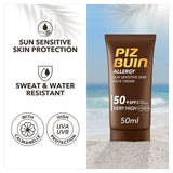 Piz Buin Allergy Sensitive SPF 50 Face Sun Cream   50ml