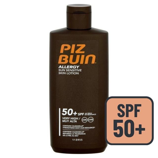 Piz Buin Allergy Sensitive SPF 50 Sun Lotion   200ml