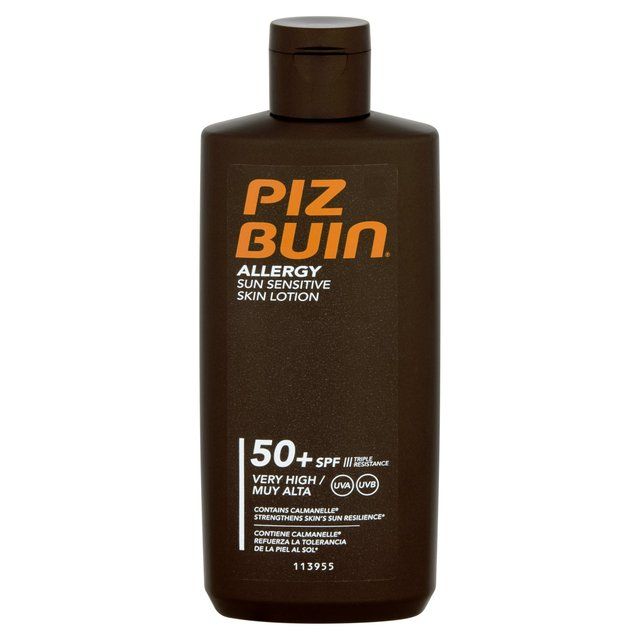 Piz Buin Allergy Sensitive SPF 50 Sun Lotion   200ml
