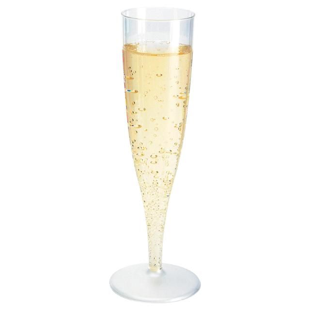 Plastic 135ml Champagne Flutes   10 per pack