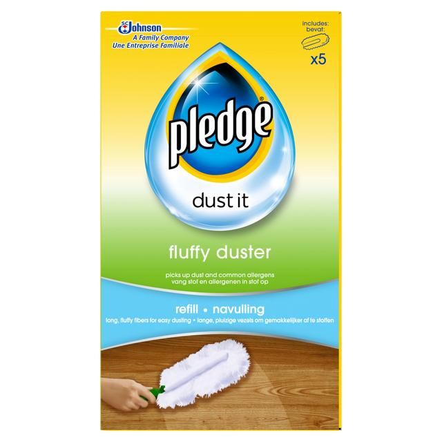 Pledge Dust It Fluffy Duster Refill   5 per pack