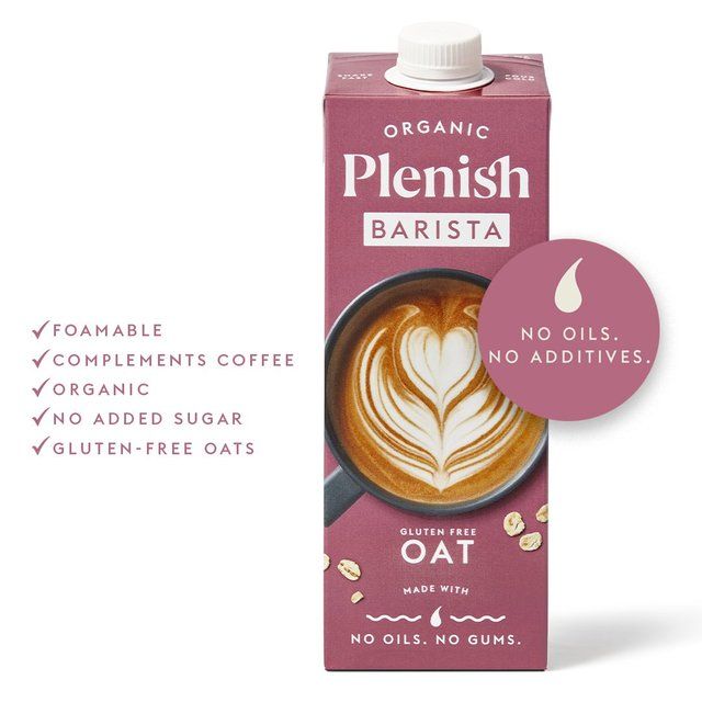 Plenish Organic Oat Barista Milk Long Life   1L