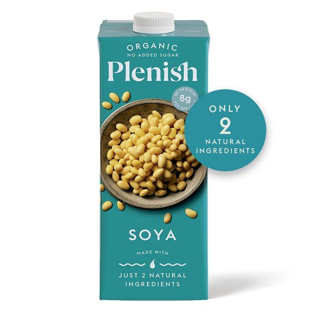 Plenish Organic Soya Unsweetened Drink Long Life   1L