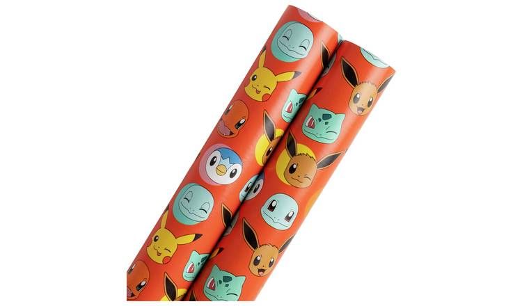 Pokemon 2 Rolls Wrapping Paper Set