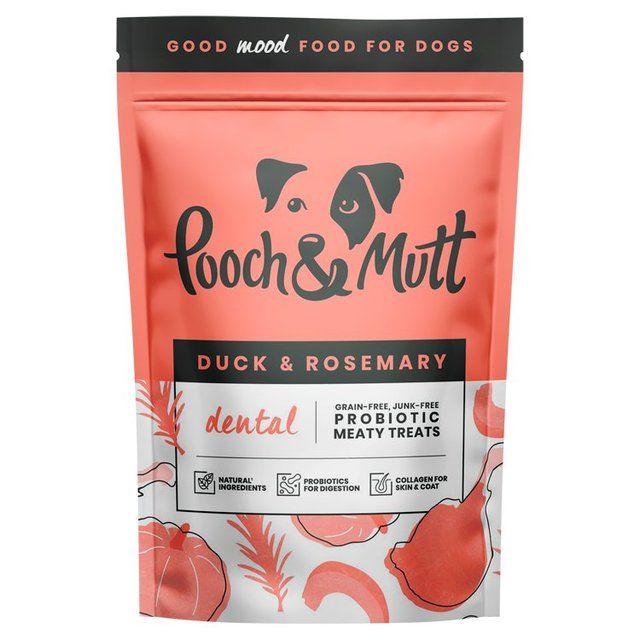 Pooch &amp;amp; Mutt Duck and Rosemary Dental Meaty Dog Treats   120g
