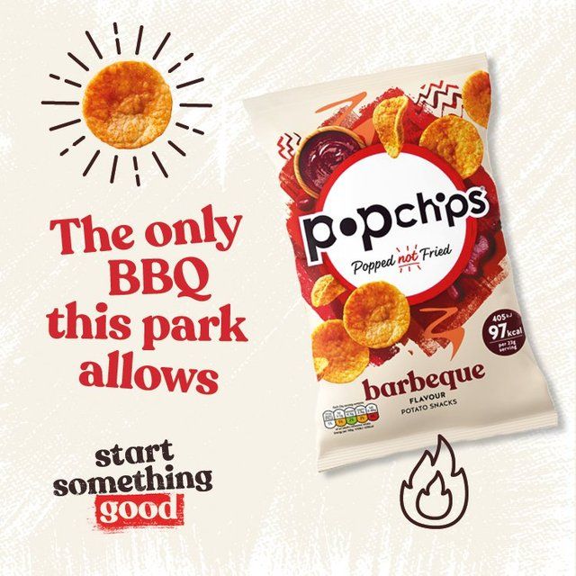 popchips Barbeque Sharing Crisps   85g