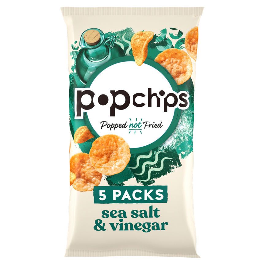 Popchips Popchips Sea Salt &amp;amp; Vinegar Flavour Potato Snacks