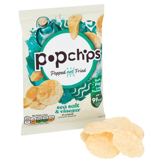 popchips Sea Salt &amp;amp; Vinegar Crisps   23g