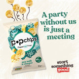 popchips Sea Salt &amp;amp; Vinegar Sharing Crisps   85g