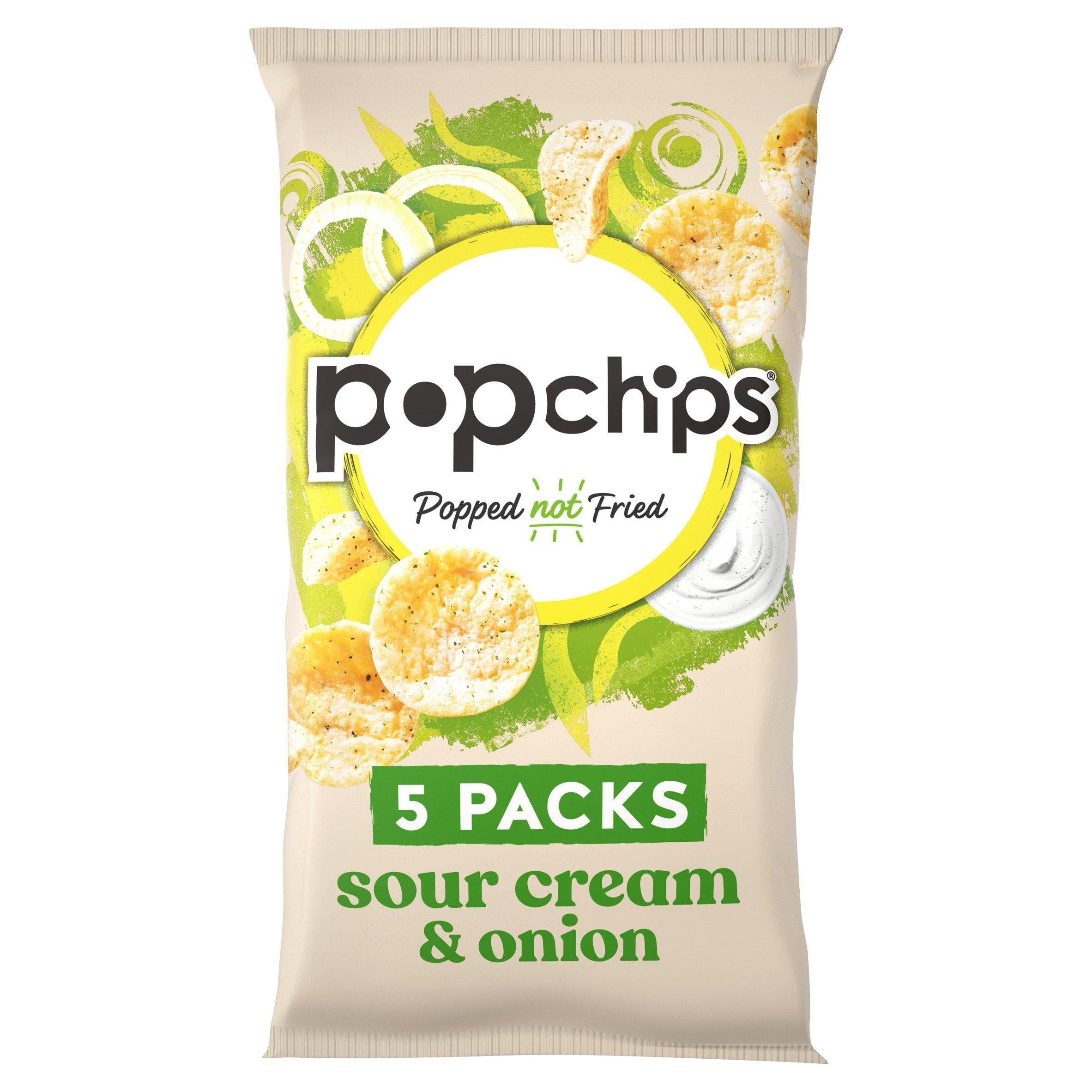 Popchips Sour Cream &amp;amp; Onion Multipack Crisps 5pk