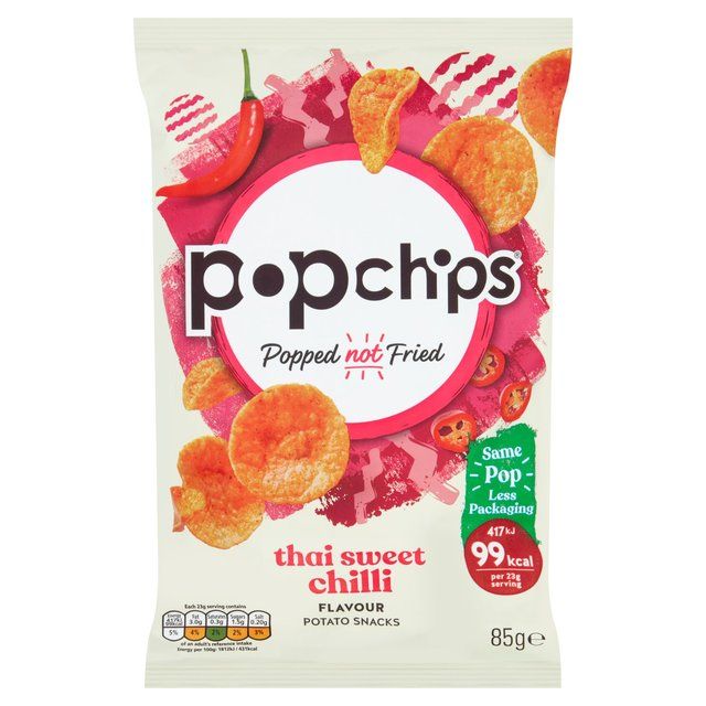 Popchips Thai Sweet Chilli Sharing Crisps   85g