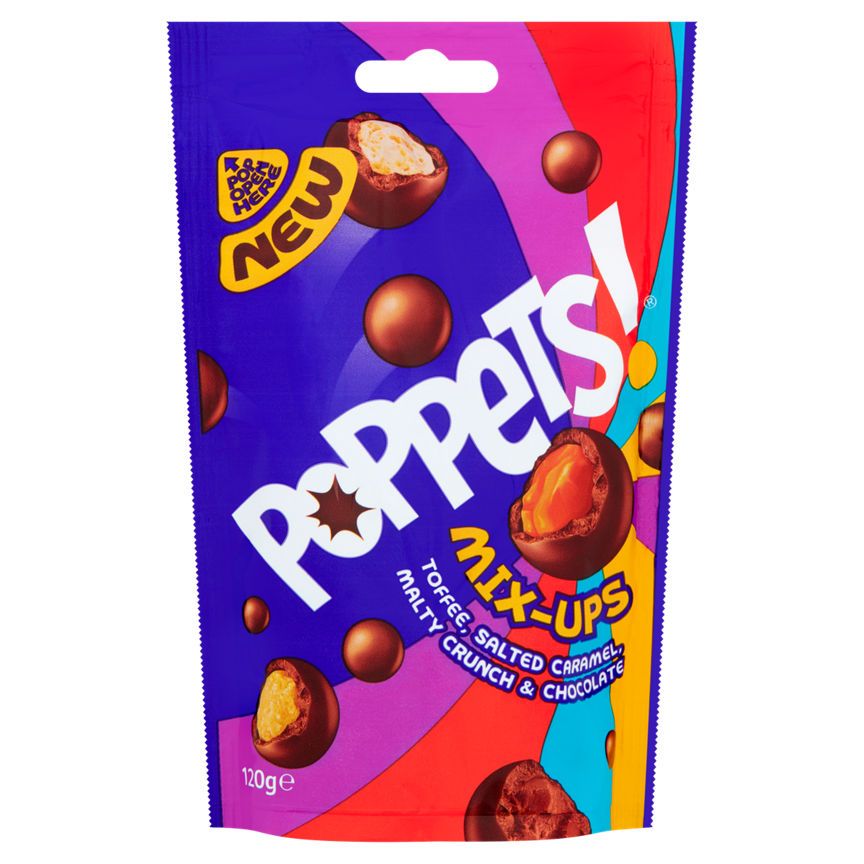 Poppets Mix-Ups Toffee, Salted Caramel, Malty Crunch &amp;amp; Chocolate