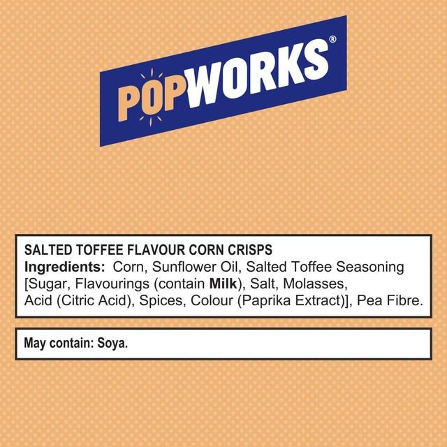 Popworks Salted Toffee Popped Crisps Sharing Bag   85g