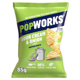 PopWorks Sour Cream &amp;amp; Onion Popped Crisps Sharing Bag   85g
