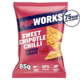 PopWorks Sweet Chipotle Chilli Popped Crisps Sharing Bag   85g
