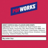 PopWorks Sweet Chipotle Chilli Popped Crisps Sharing Bag   85g