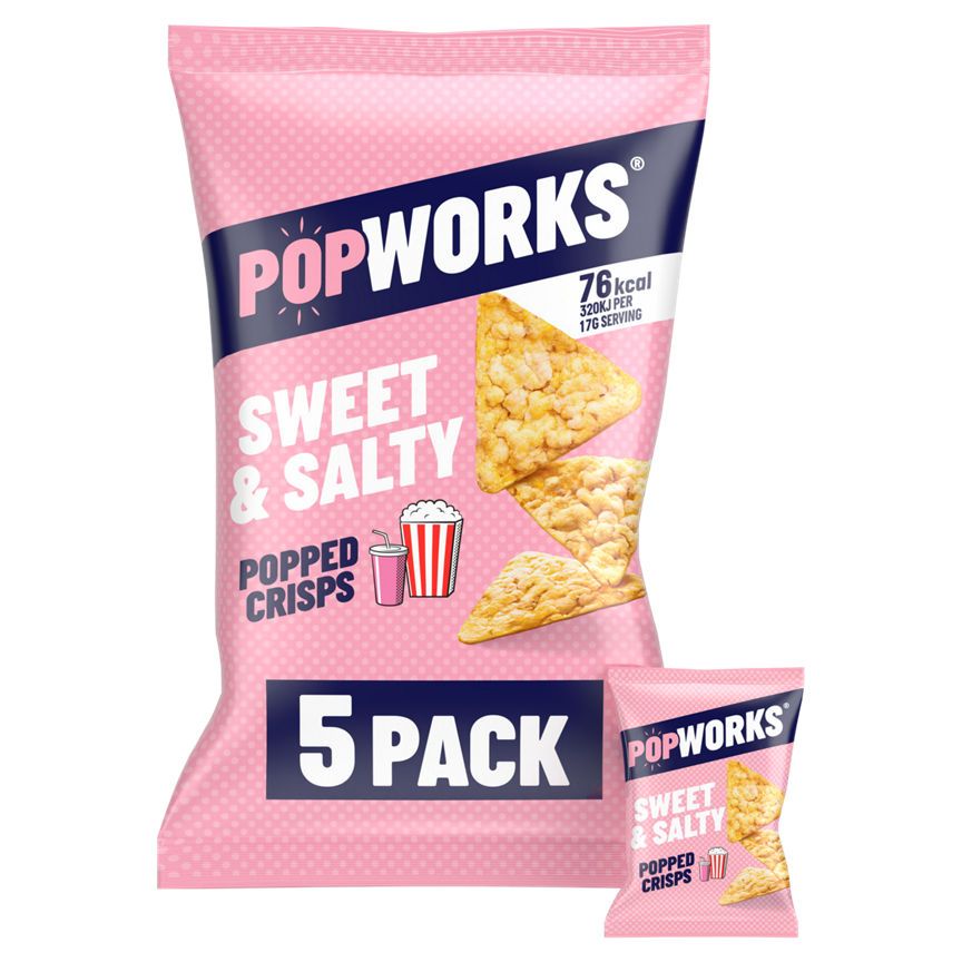 Popworks Sweet &amp;amp; Salty Multipack Popped Crisps
