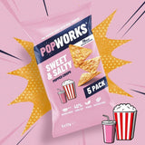 Popworks Sweet &amp;amp; Salty Multipack Popped Crisps   5 per pack