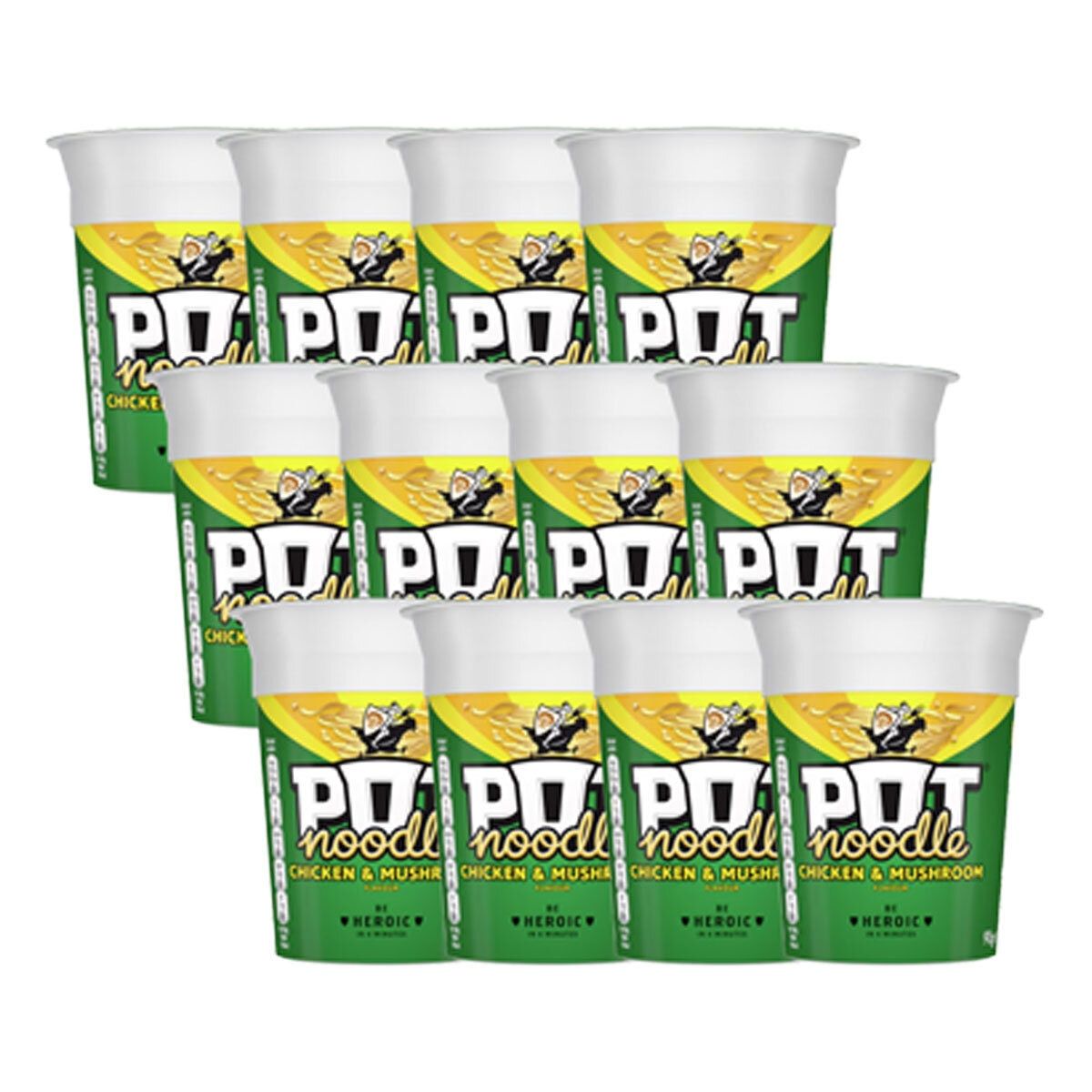Pot Noodle Chicken &amp;amp; Mushroom Flavour, 12 x 90g
