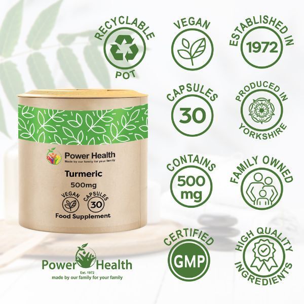 Power Health Turmeric 500mg Capsules - 30s