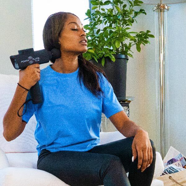 Power Plate Pulse Massage Gun (matte  black)