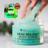 PraNaturals Dead Sea Salt Body Scrub 500g - Mango &amp;amp; Kiwi