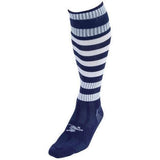 Precision Adult Pro Hooped Football Socks (7-12) Navy/White / 1EA