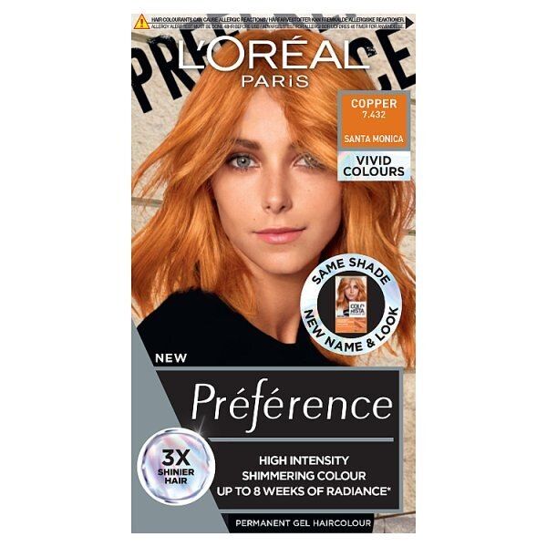 Preference Vivids (Colorista) Hair Dye Silver Grey 10.11 COPPER 743