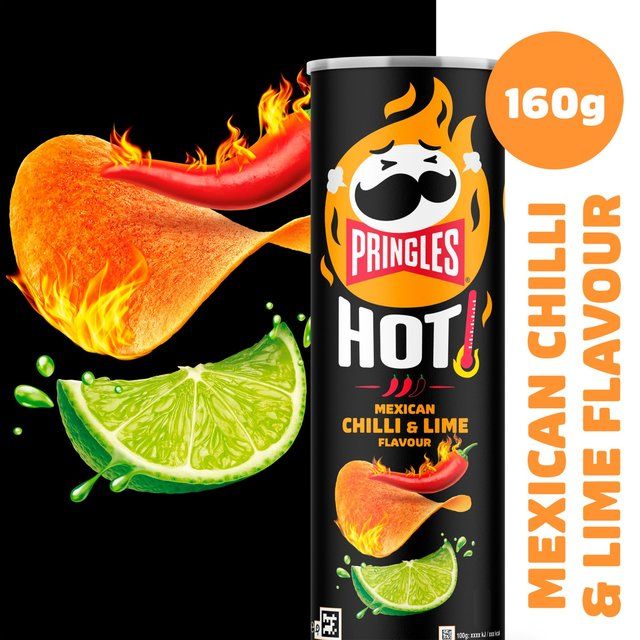 Pringles Hot Mexican Chilli &amp;amp; Lime Sharing Crisps   160g