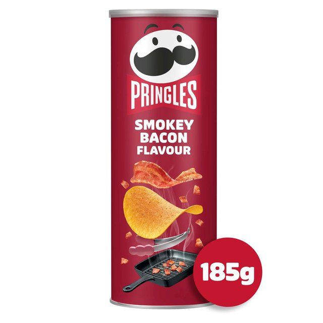 Pringles Smokey Bacon Flavour Sharing Crisps   185g