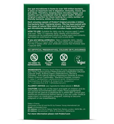 Probio7 Digestive Support Capsules Original Vegan 40s