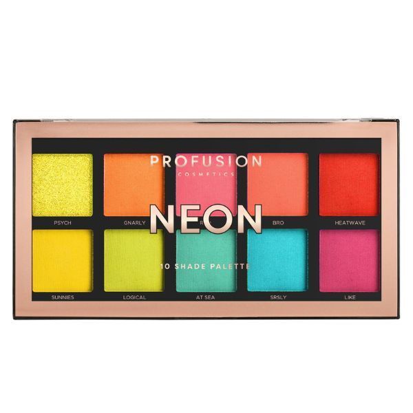 Profusion Cosmetics Neon - 10 Shade Eyeshadow Palette