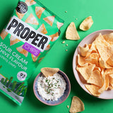Properchips Sour Cream &amp;amp; Chive Flavour Lentil Chips Sharing Bag