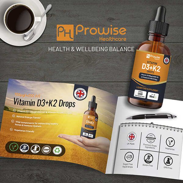 Prowise Vitamin D3 4000iu + K2 MK7 25&amp;micro;g I 30 ml Drops