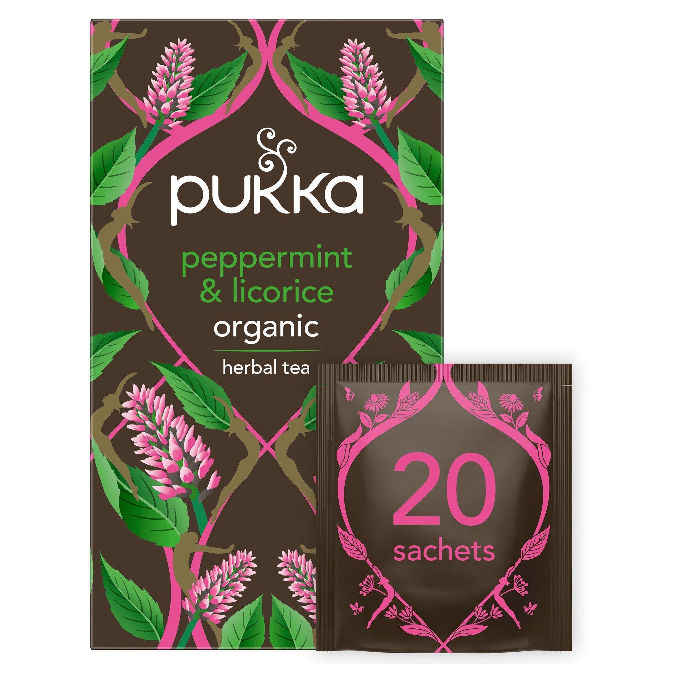 Pukka Peppermint &amp;amp; Licorice Tea Bags x20