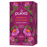 Pukka Tea Herbs Elderberry &amp;amp; Echinacea with Elderflower Tea Bags   20 per pack