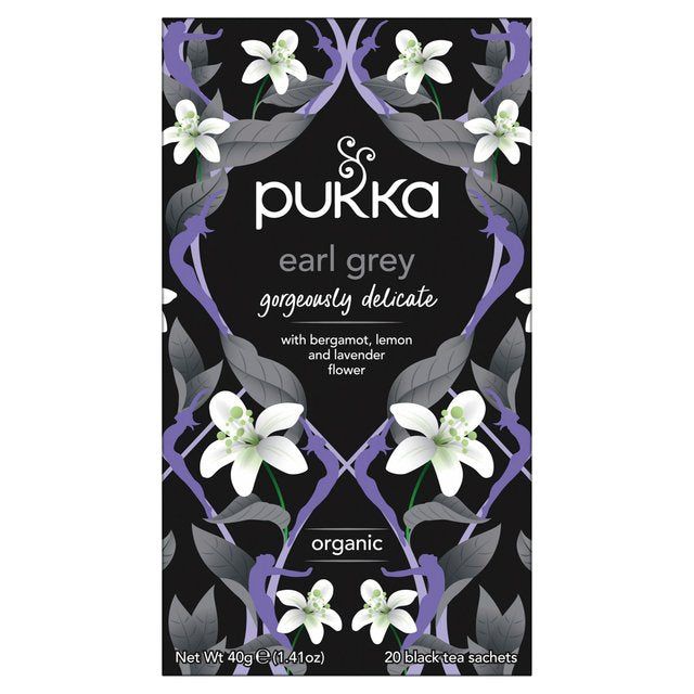 Pukka Tea Herbs Gorgeous Earl Grey Tea Bags   20 per pack